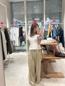 田村怜奈さん(レディース・154cm)の夏コーディネート