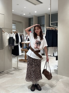田村怜奈さん(レディース・154cm)の夏コーディネート
