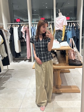 田村怜奈さん(レディース・154cm)の夏コーディネート