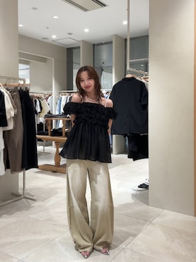 田村怜奈さん(レディース・154cm)の夏コーディネート