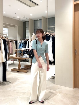 「mystic（ミスティック）のアイテム（シューズ）」を使った、田村怜奈さん（レディース・154cm）の春コーディネート