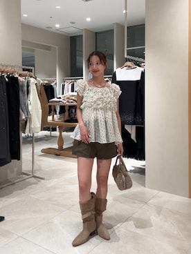 田村怜奈さん(レディース・154cm)の秋コーディネート