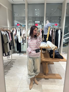 田村怜奈さん(レディース・154cm)の秋コーディネート