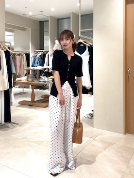 「mystic（ミスティック）のアイテム（シューズ）」を使った、田村怜奈さん（レディース・154cm）の春コーディネート