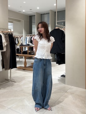 田村怜奈さん(レディース・154cm)の夏コーディネート