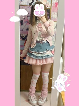「Angelic Pretty（アンジェリックプリティ）のアイテム」を使った、cyuupidさん（レディース・155cm）の春コーディネート