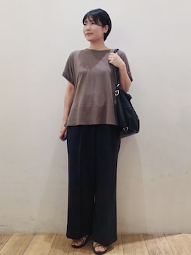 「OPAQUE.CLIP（オペークドットクリップ）のアイテム」を使った、yuyuさん（レディース・157cm）の夏コーディネート