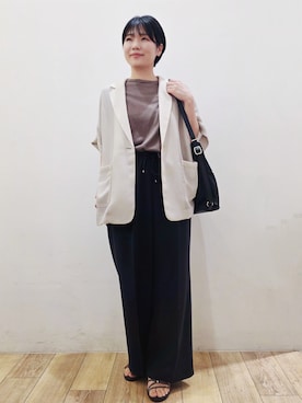 「OPAQUE.CLIP（オペークドットクリップ）のアイテム」を使った、yuyuさん（レディース・157cm）の夏コーディネート