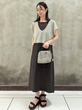 「Lee（リー）のアイテム（バッグ）」を使った、shioさん（レディース・158cm）の春コーディネート