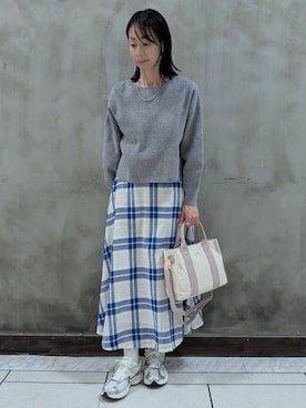 「Lee（リー）のアイテム（バッグ）」を使った、shioさん（レディース・158cm）の冬コーディネート