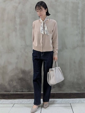 「grove（グローブ）のアイテム（パンツ）」を使った、shioさん（レディース・158cm）の春コーディネート