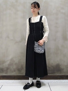 「grove（グローブ）のアイテム」を使った、shioさん（レディース・158cm）の冬コーディネート