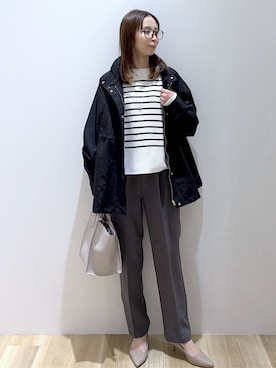 「COCUE（コキュ）のアイテム」を使った、えりさん（レディース・156cm）の春コーディネート