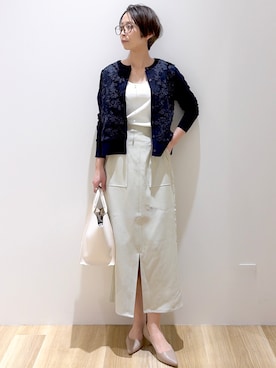 「DRESSTERIOR（ドレステリア）のアイテム」を使った、えりさん（レディース・156cm）の春コーディネート