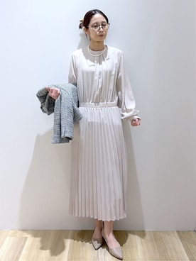 「Modify（モディファイ）のアイテム（トップス）」を使った、えりさん（レディース・156cm）の冬コーディネート