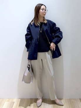 「HusHusH（ハッシュアッシュ）のアイテム」を使った、えりさん（レディース・156cm）の春コーディネート