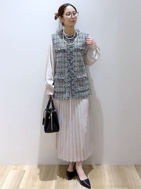 「Modify（モディファイ）のアイテム」を使った、えりさん（レディース・156cm）の冬コーディネート