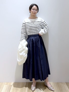 「COCUE（コキュ）のアイテム」を使った、えりさん（レディース・156cm）の春コーディネート