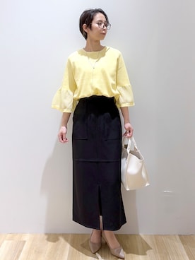 「DRESSTERIOR（ドレステリア）のアイテム」を使った、えりさん（レディース・156cm）の春コーディネート