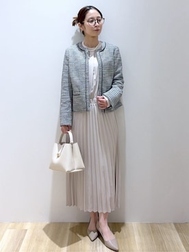 「Modify（モディファイ）のアイテム」を使った、えりさん（レディース・156cm）の冬コーディネート