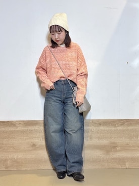 「DRESKIP（ドレスキップ）のアイテム」を使った、るねさん（レディース・148cm）の冬コーディネート