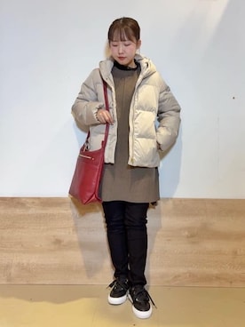 「DRESKIP（ドレスキップ）のアイテム」を使った、るねさん（レディース・148cm）の冬コーディネート