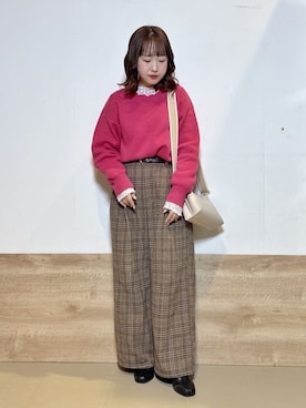 「DRESKIP（ドレスキップ）のアイテム」を使った、るねさん（レディース・148cm）の冬コーディネート