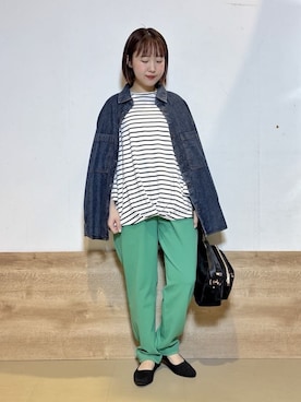 「Lee（リー）のアイテム（バッグ）」を使った、るねさん（レディース・148cm）の春コーディネート