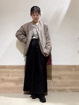 「DRESKIP（ドレスキップ）のアイテム」を使った、るねさん（レディース・148cm）の秋コーディネート