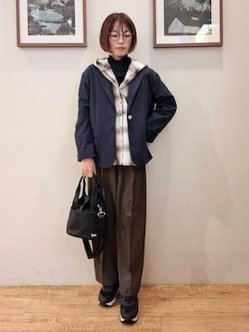 「Lee（リー）のアイテム（バッグ）」を使った、まあるさん（レディース・158cm）の春コーディネート