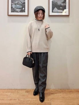 「DRESKIP（ドレスキップ）のアイテム」を使った、まあるさん（レディース・158cm）の冬コーディネート