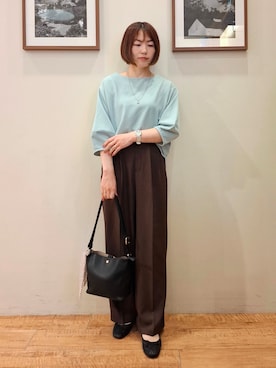 「DRESSTERIOR（ドレステリア）のアイテム」を使った、まあるさん（レディース・158cm）の春コーディネート