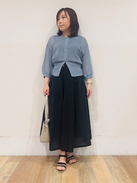 「grove（グローブ）のアイテム」を使った、miさん（レディース・151cm）の夏コーディネート