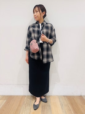 「Lee（リー）のアイテム（バッグ）」を使った、miさん（レディース・151cm）の秋コーディネート