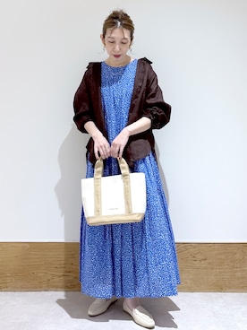 「オーガニックコットン」｜はなさん（レディース・160cm）の春コーディネート