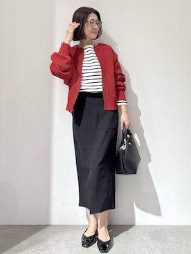 「HusHusH（ハッシュアッシュ）のアイテム」を使った、NAKAさん（レディース・161cm）の春コーディネート