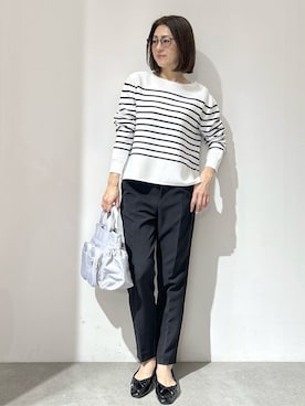 「COCUE（コキュ）のアイテム」を使った、NAKAさん（レディース・161cm）の春コーディネート