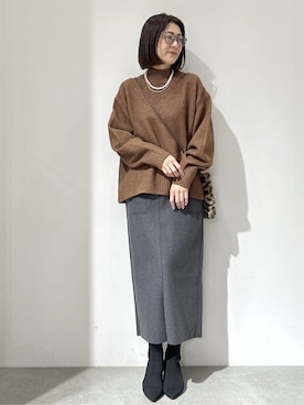 NAKAさん（レディース・161cm）の冬コーディネート