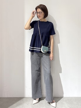 「OPAQUE.CLIP（オペークドットクリップ）のアイテム」を使った、NAKAさん（レディース・161cm）の夏コーディネート