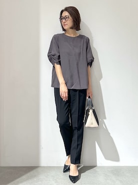 「OPAQUE.CLIP（オペークドットクリップ）のアイテム」を使った、NAKAさん（レディース・161cm）の春コーディネート