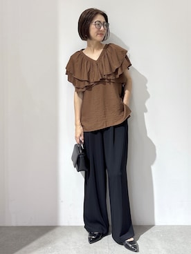 「OPAQUE.CLIP（オペークドットクリップ）のアイテム」を使った、NAKAさん（レディース・161cm）の夏コーディネート