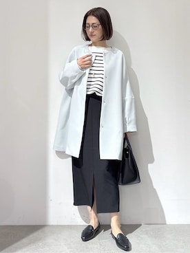 「HusHusH（ハッシュアッシュ）のアイテム」を使った、NAKAさん（レディース・161cm）の春コーディネート