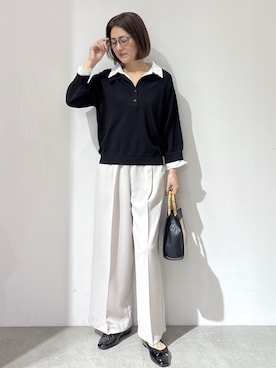 「OPAQUE.CLIP（オペークドットクリップ）のアイテム」を使った、NAKAさん（レディース・161cm）の春コーディネート