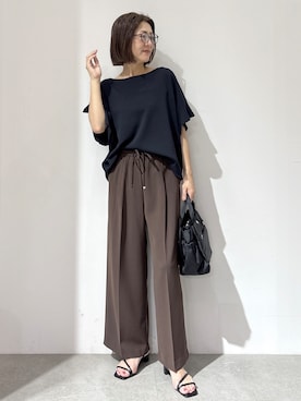 「OPAQUE.CLIP（オペークドットクリップ）のアイテム」を使った、NAKAさん（レディース・161cm）の夏コーディネート