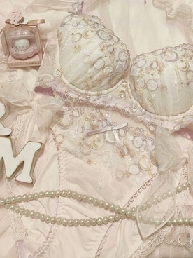 「Risa Magli（リサマリ）のアンチェ ブラジャー (B-C) ＜Sweet Rich（スウィートリッチ）＞（ブラジャー、グリーン系）」を使った、kakoさん（レディース）の冬コーディネート
