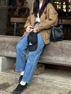 「adidas（アディダス）のアイテム（帽子）」を使った、shiokonbu7さん（レディース・154cm）の春コーディネート