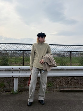 「AURALEE（オーラリー）のアイテム」を使った、itokeisuke1103さん（メンズ・171cm）の春コーディネート
