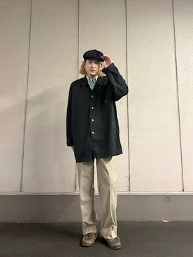 「AURALEE（オーラリー）のアイテム」を使った、itokeisuke1103さん（メンズ・171cm）の春コーディネート