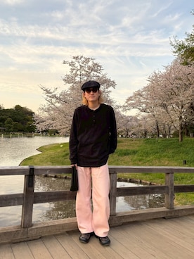 「KANGOL（カンゴール）のアイテム（帽子）」を使った、itokeisuke1103さん（メンズ・171cm）の春コーディネート