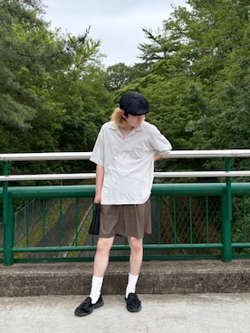 「AURALEE（オーラリー）のアイテム」を使った、itokeisuke1103さん（メンズ・171cm）の夏コーディネート